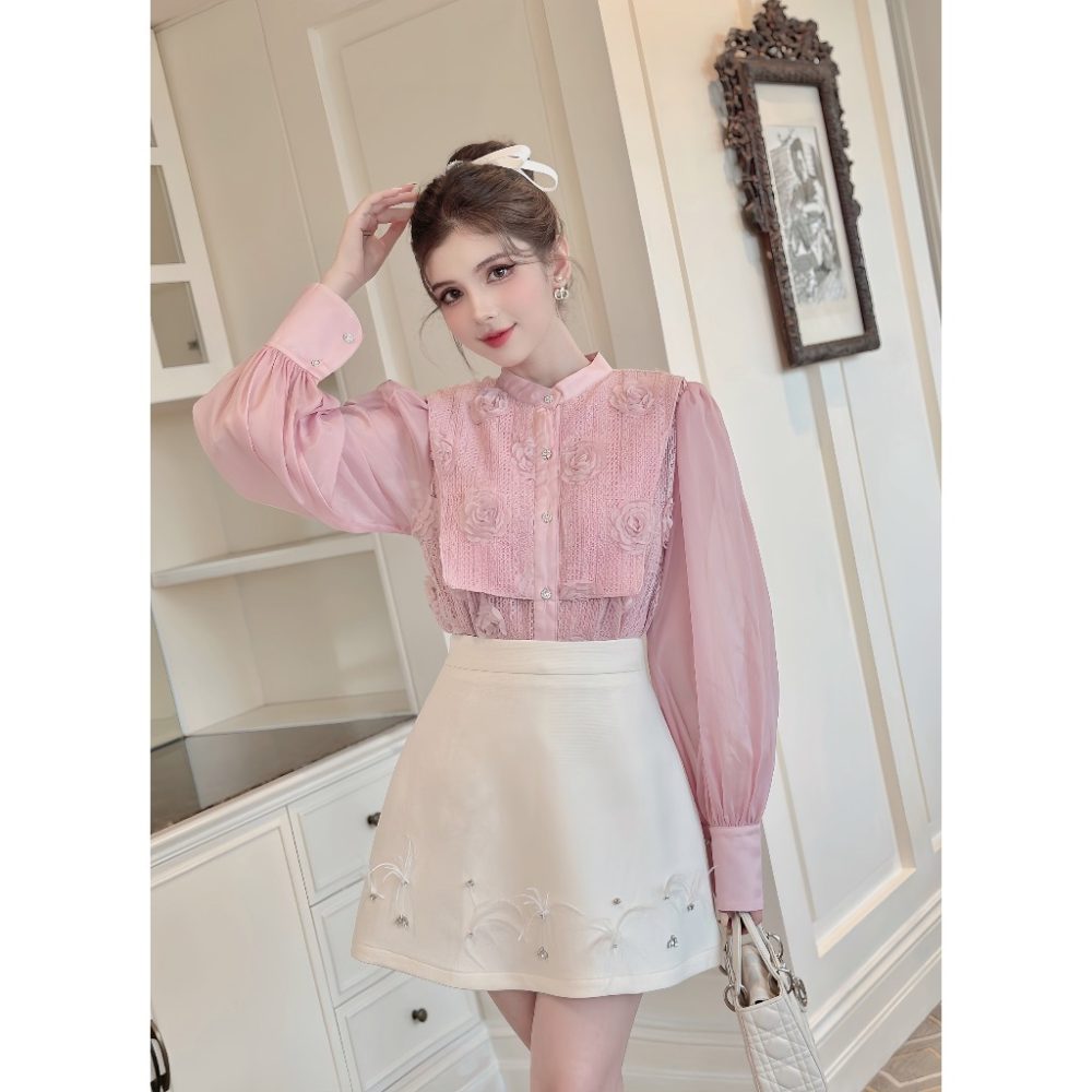 Chân váy chữ A đính kết cao cấp Lyn Skirt Cv10 – 3